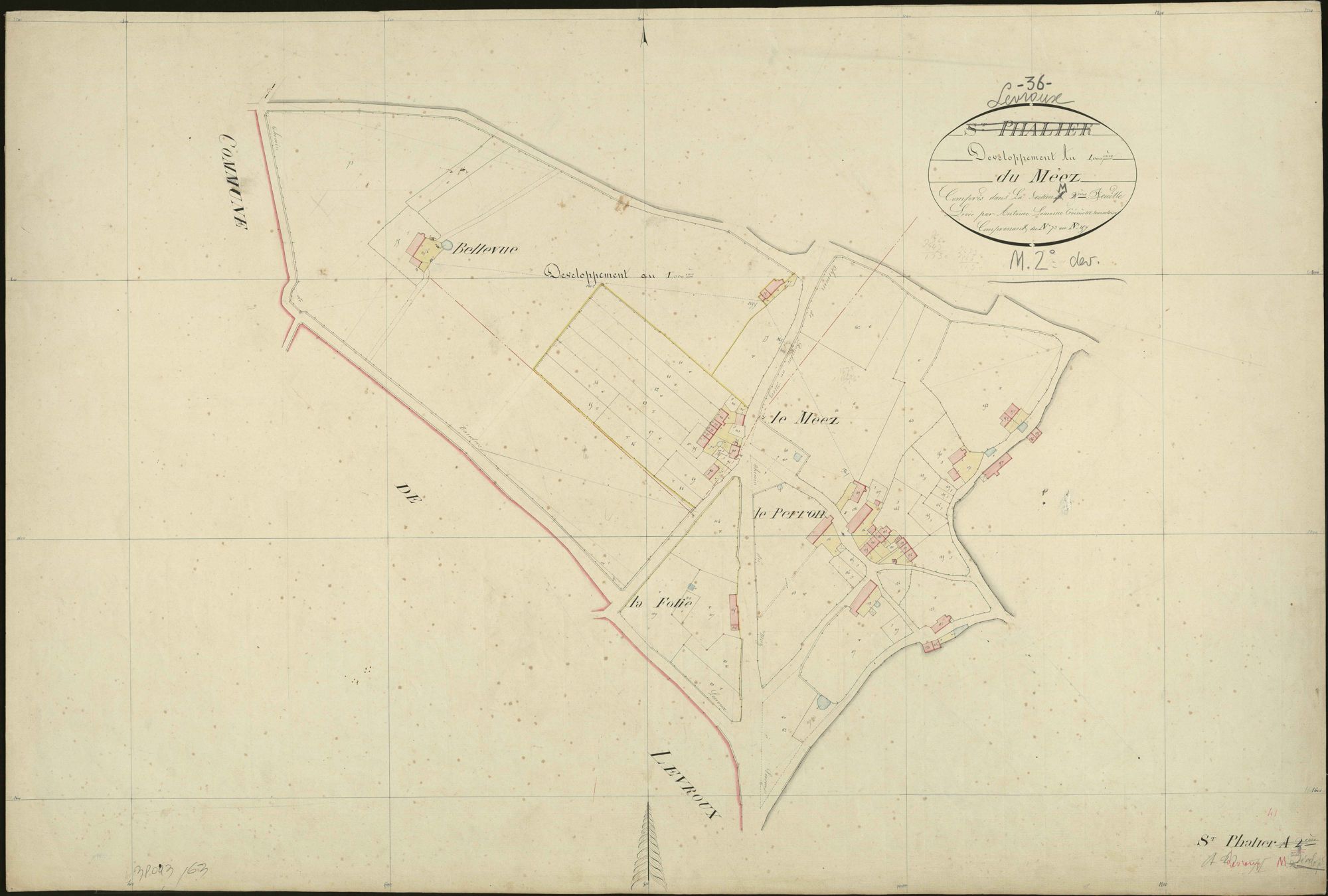 Levroux - Section M2, développement du Méez (ancienne section A2 de Saint-Phallier).