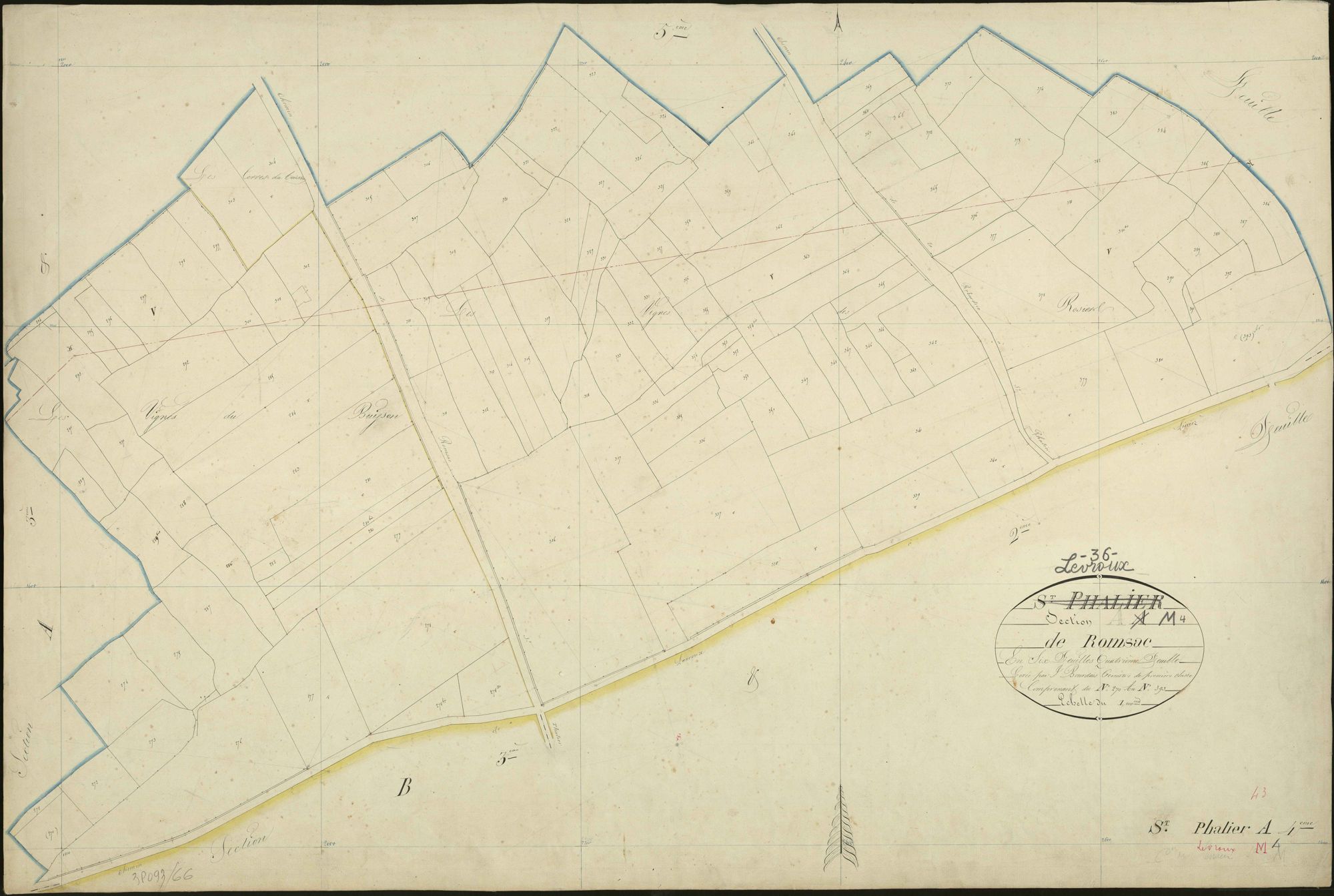 Levroux - Section M4, dite de Romsac (ancienne section A4 de Saint-Phallier).