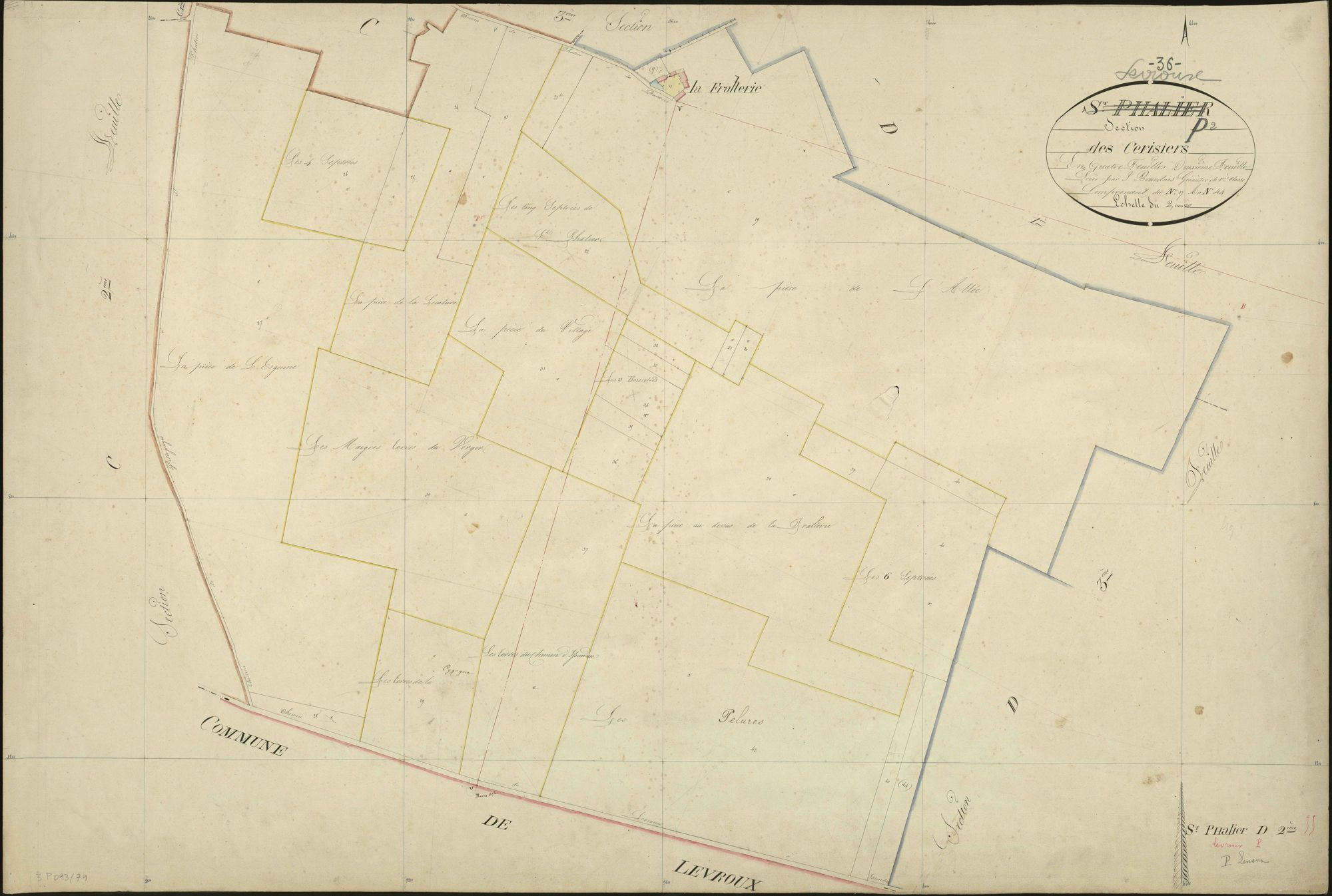 Levroux - Section P2, dite des Cerisiers (ancienne section D2 de Saint-Phallier).