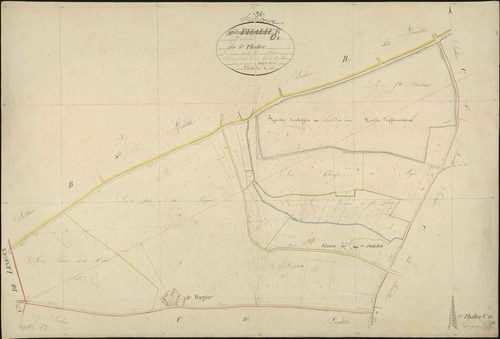 Levroux - Section O1, dite de Saint-Phalier (ancienne section B4 de Saint-Phallier).