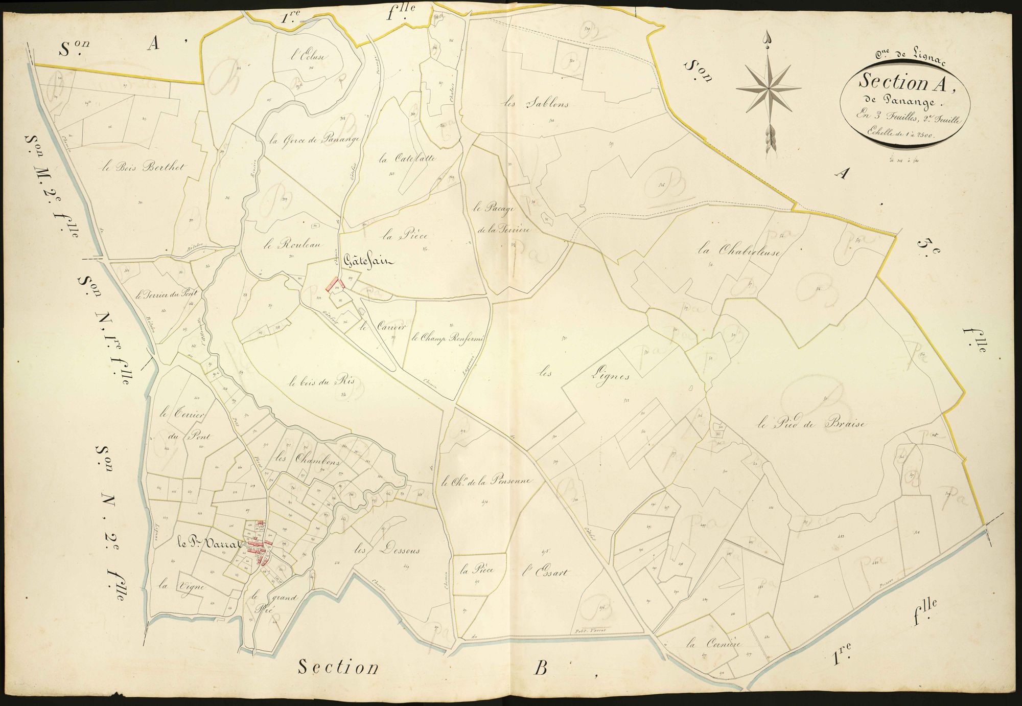 Lignac - Section A2, dite de Panange.