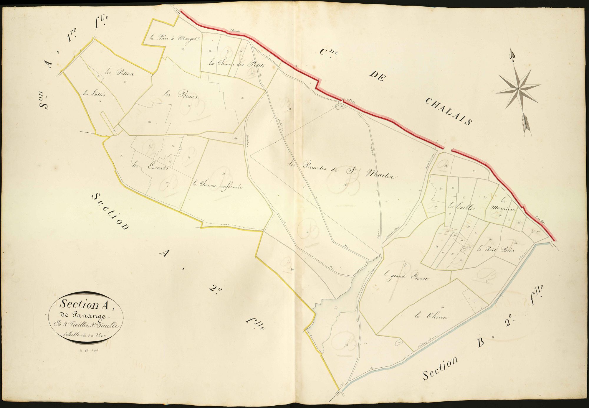 Lignac - Section A3, dite de Panange.