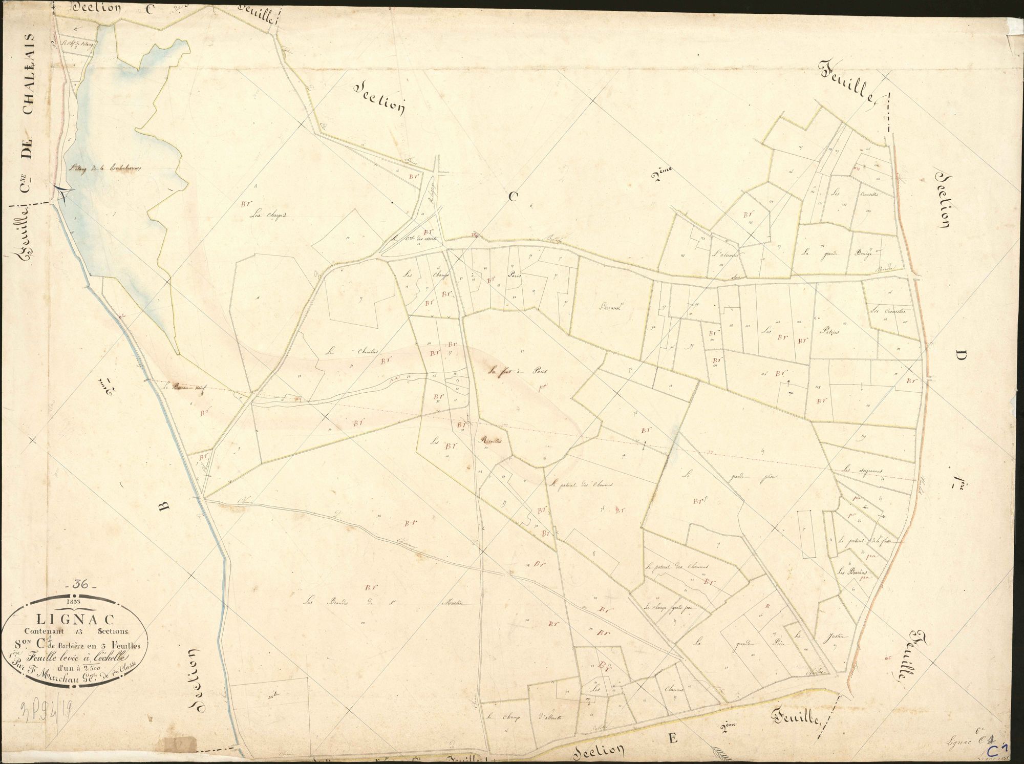 Lignac - Section C1, dite de Barbière.