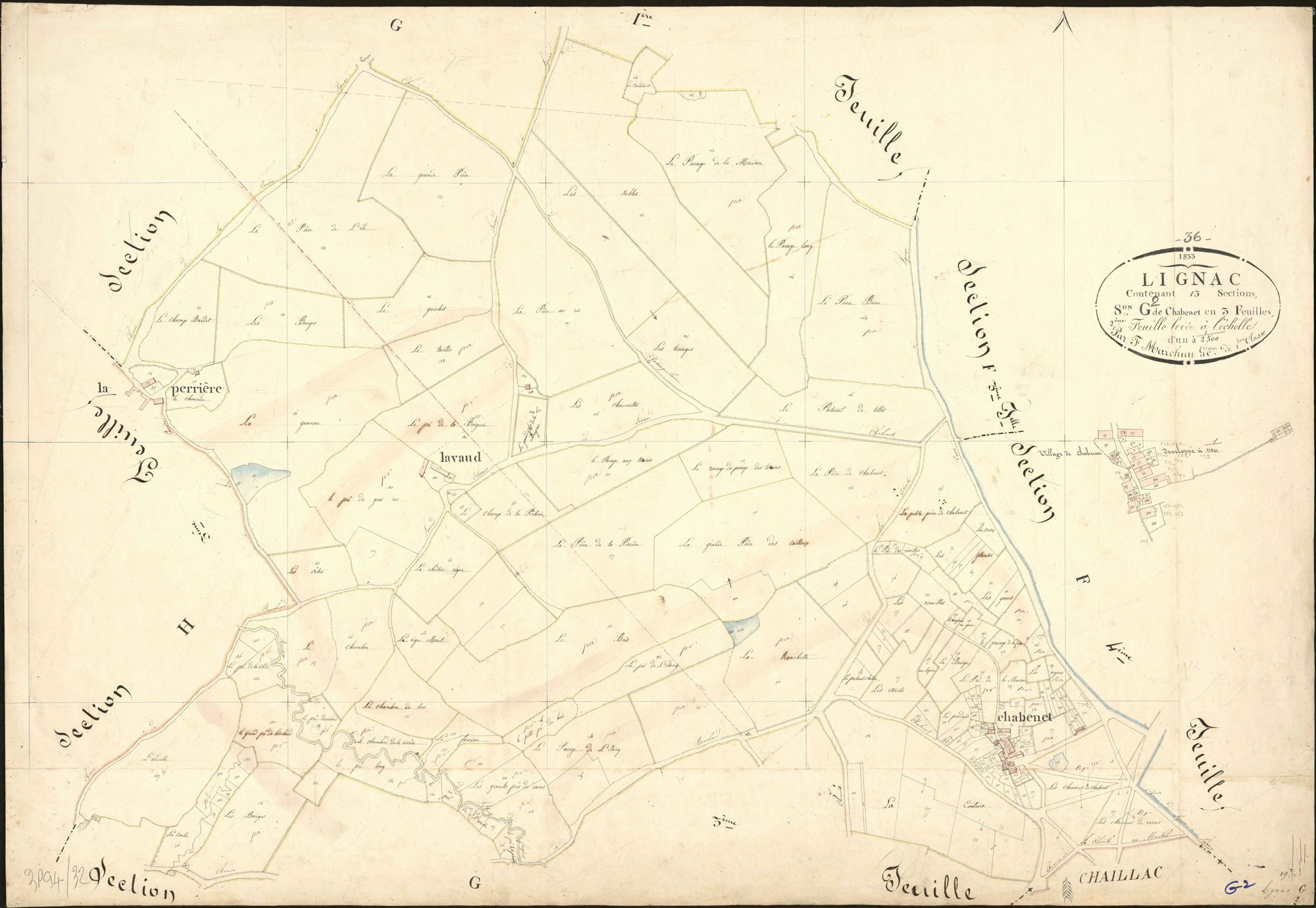Lignac - Section G2, dite de Chabenet.