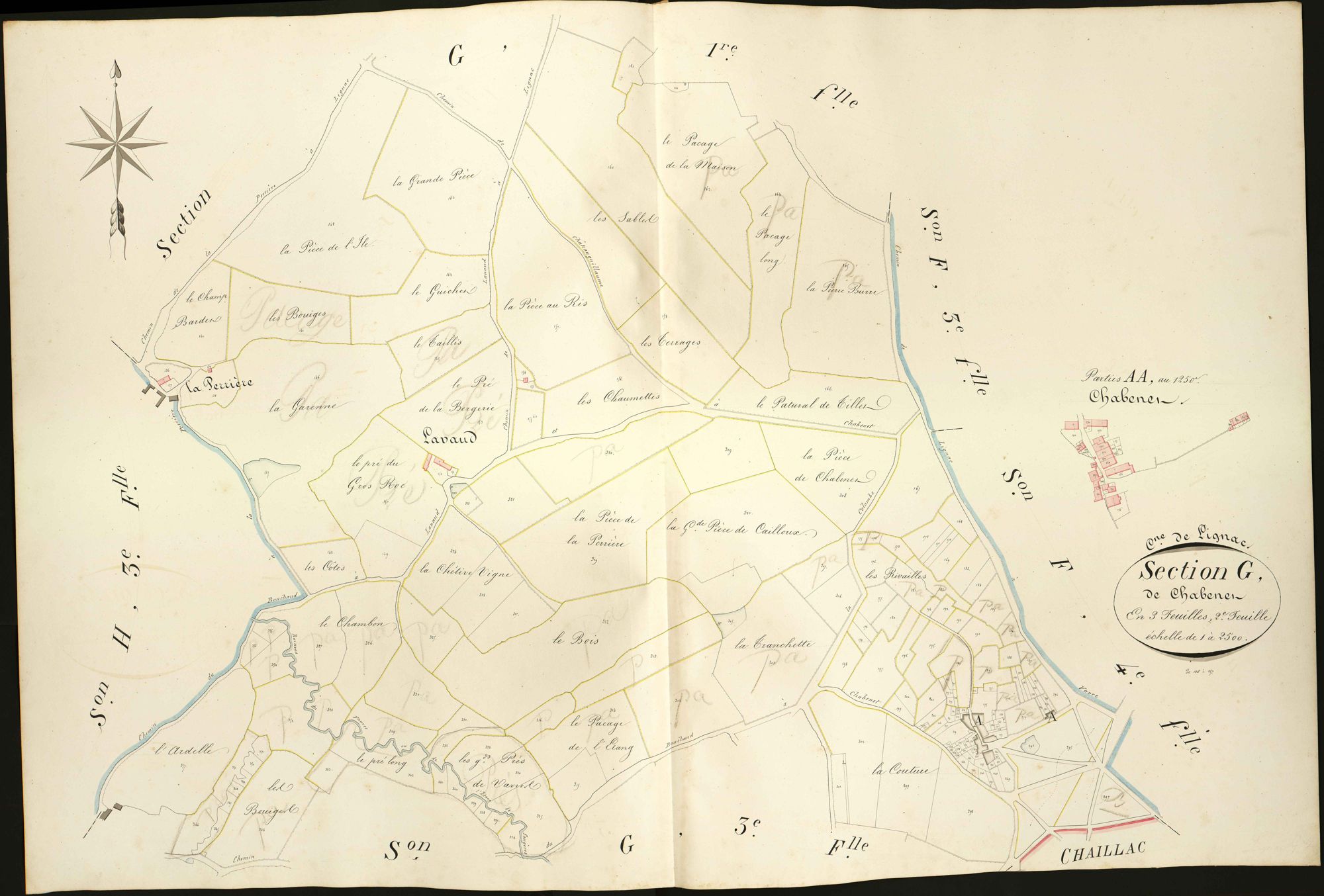 Lignac - Section G2, dite de Chabenet.