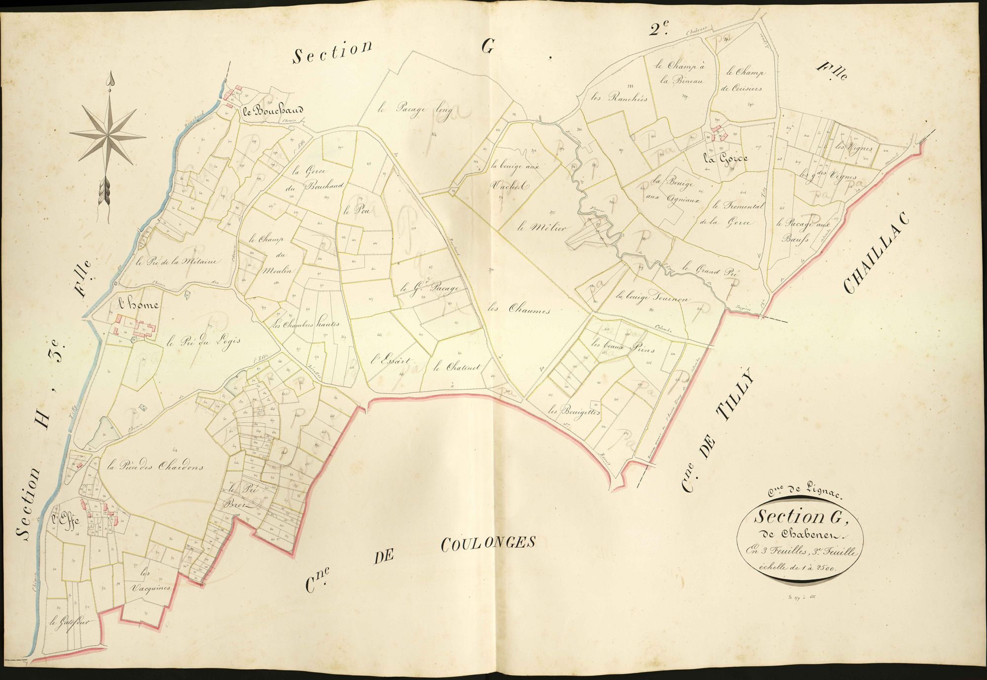 Lignac - Section G3, dite de Chabenet.
