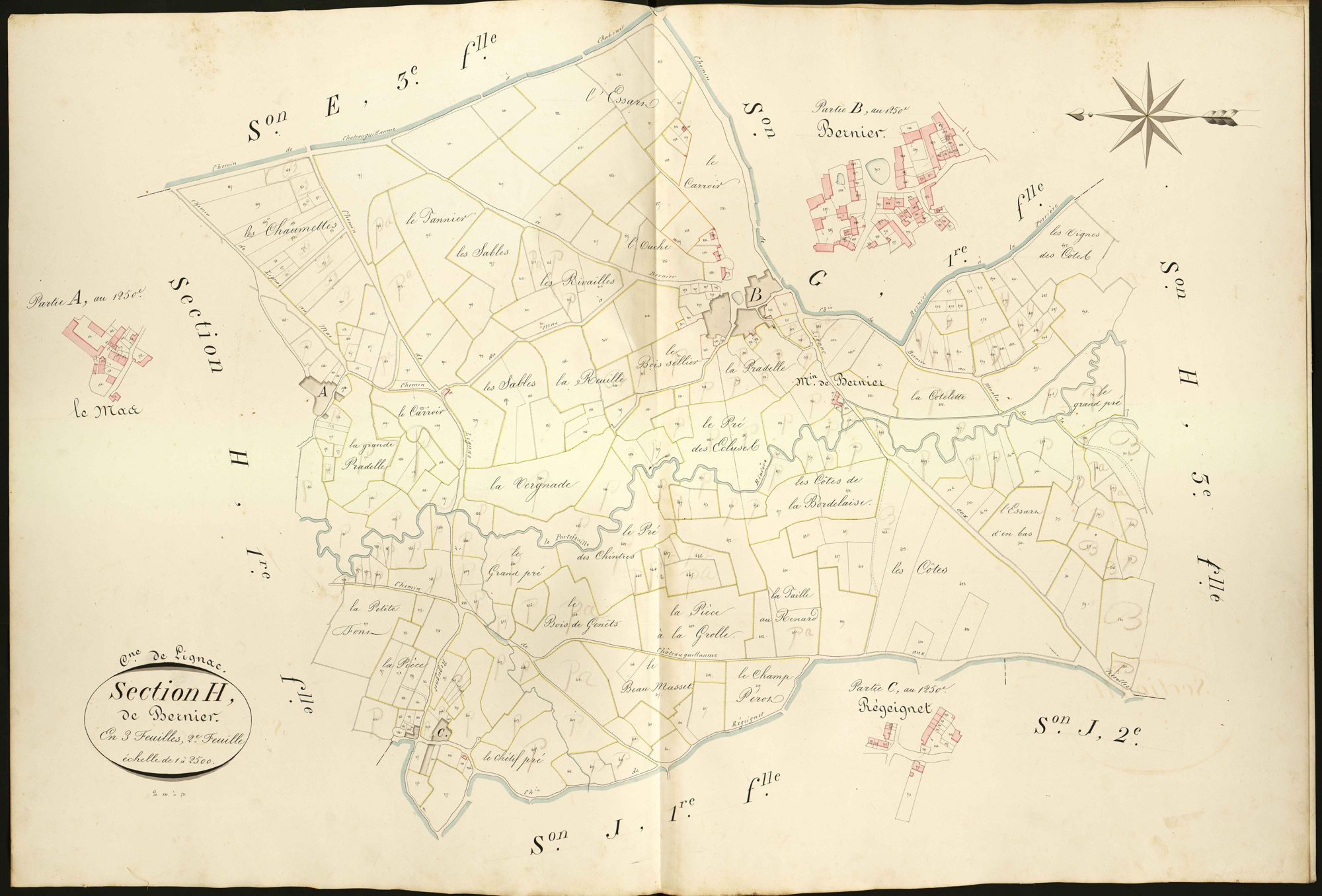 Lignac - Section H2, dite de Bernier.
