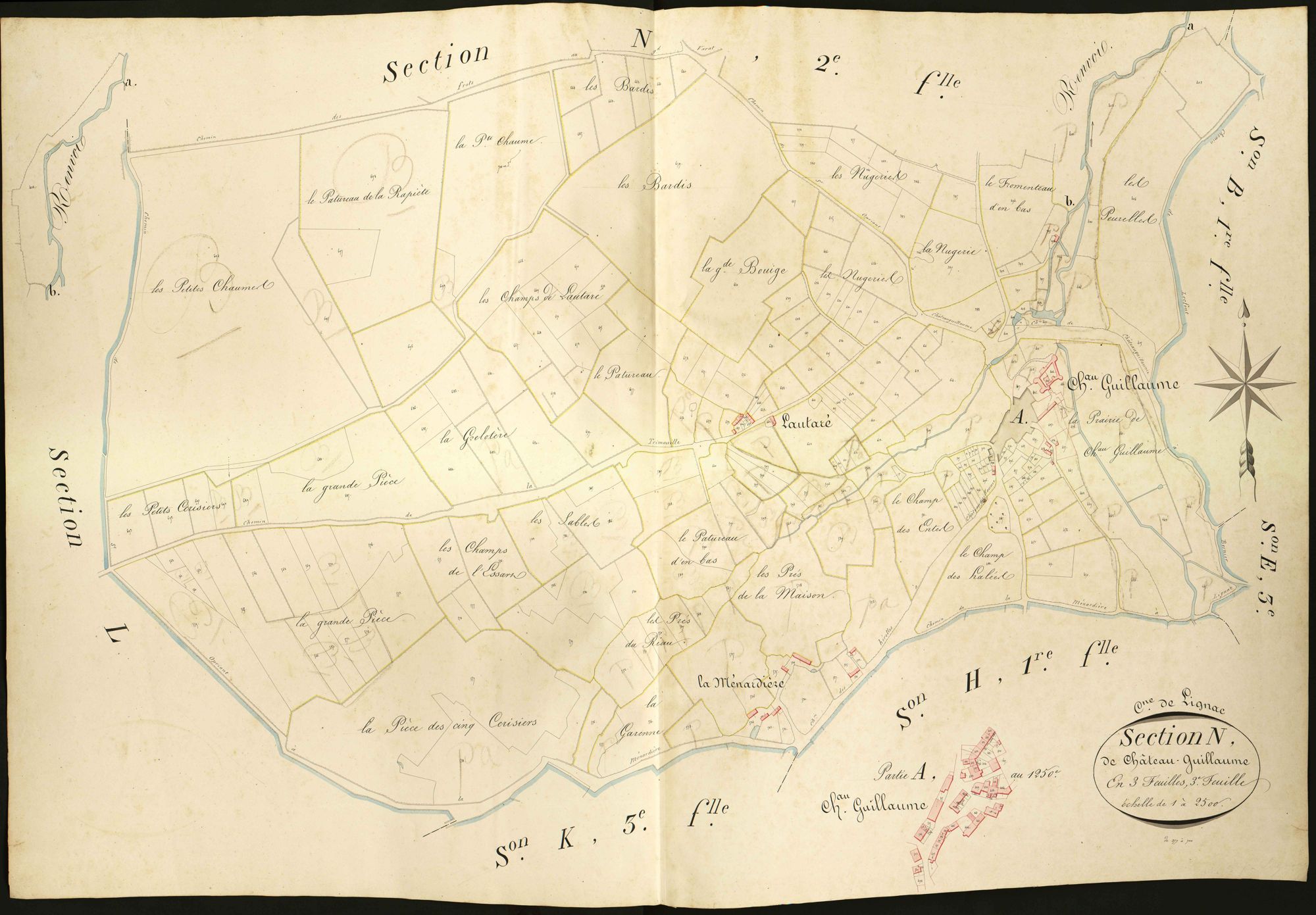 Lignac - Section N3, dite de Château-Guillaume.