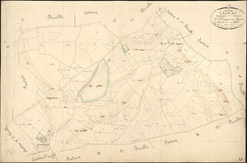 Lignac - Section E3, dite d'Aiguefoux.