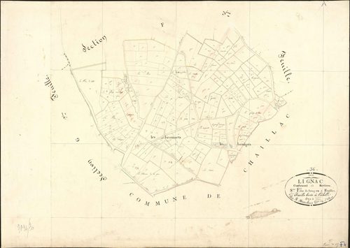 Lignac - Section F4, dite du Bourg.