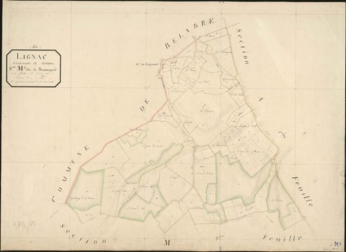 Lignac - Section M1, dite de Beauregard.