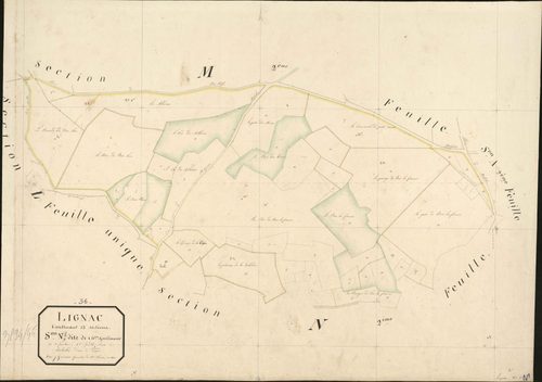 Lignac - Section N1, dite de Château-Guillaume.