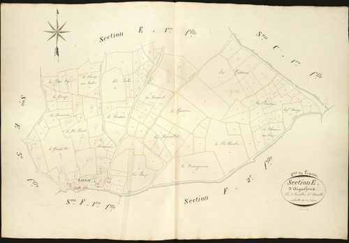 Lignac - Section E2, dite d' Aiguefoux.
