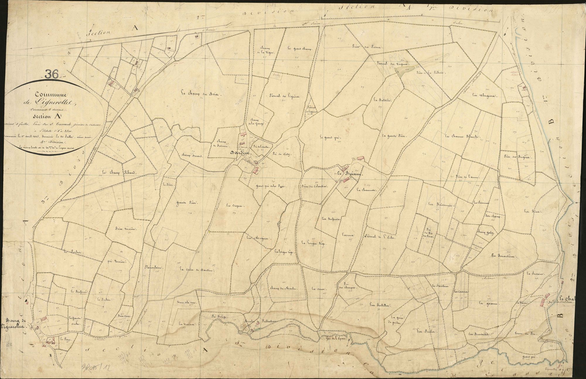 Lignerolles - Section A4.