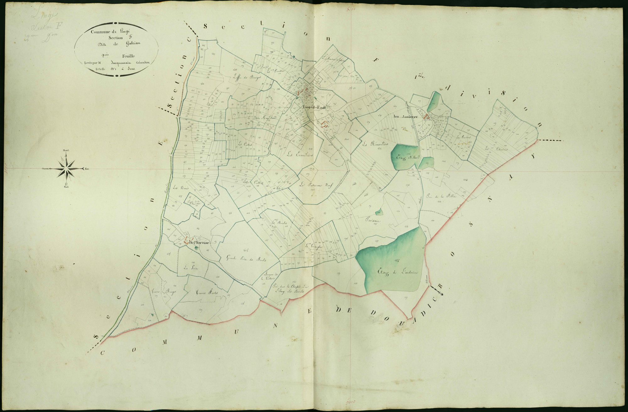 Lingé - Section F2, dite de Gabriau.