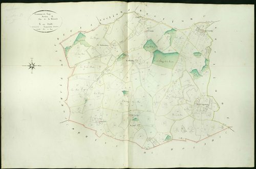 Lingé - Section D, dite de la Bedonnière.