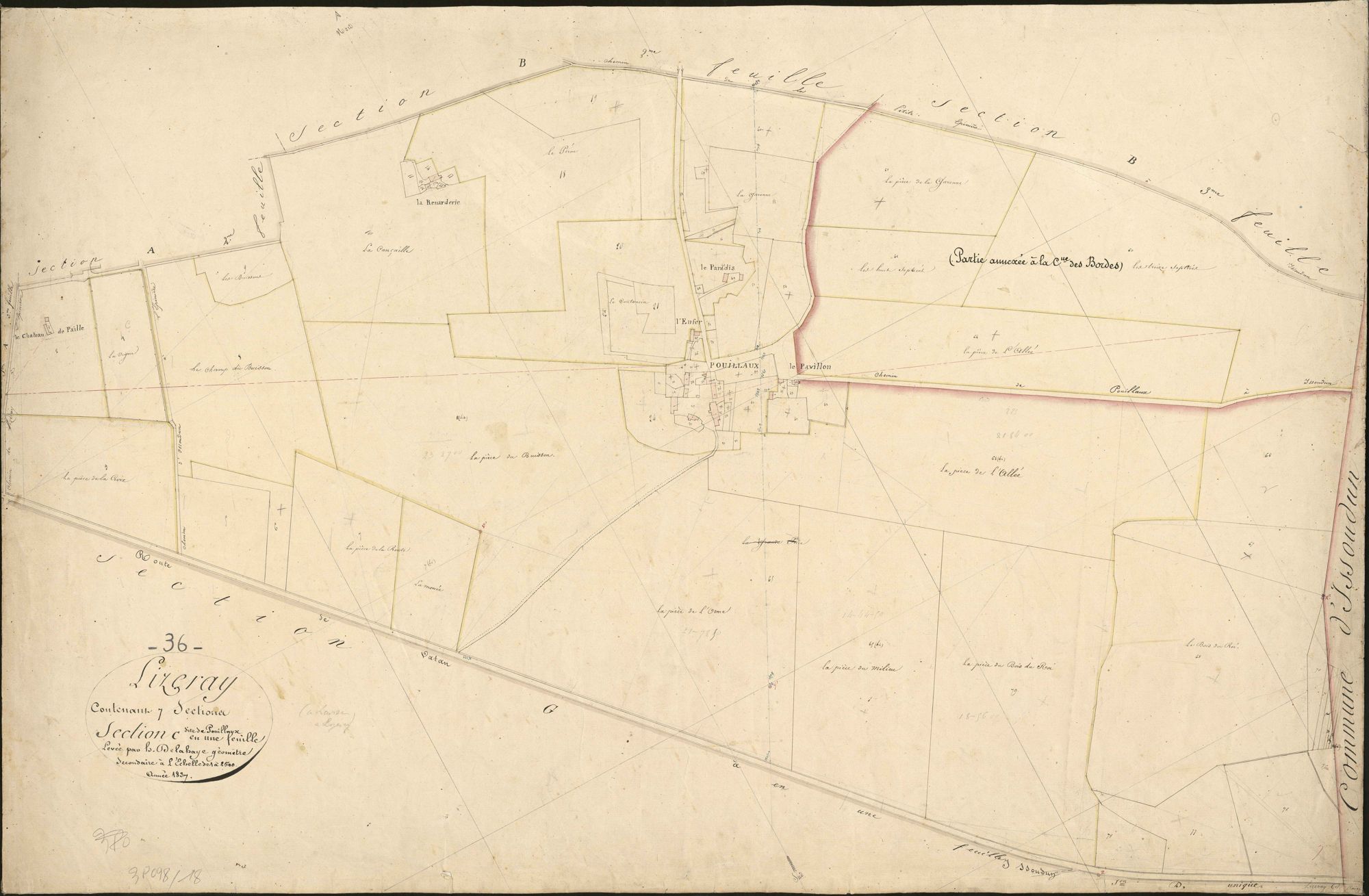 Lizeray - Section C, dite de Pouilloux.