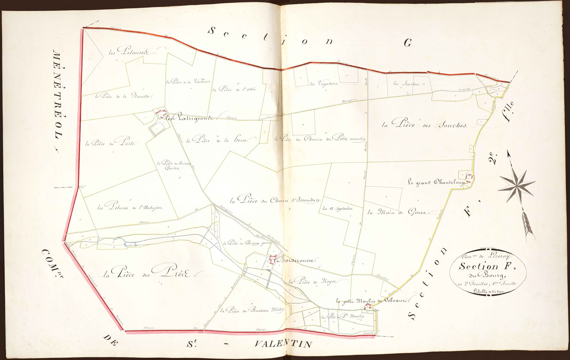 Lizeray - Section F1, dite du Bourg.