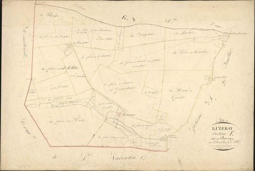 Lizeray - Section F1, dite du Bourg.