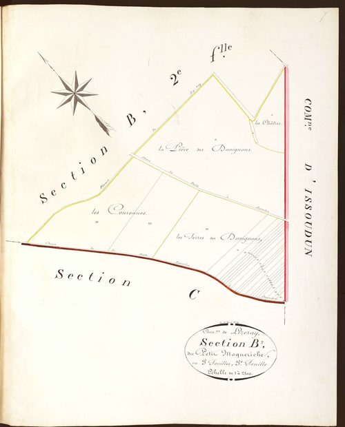 Lizeray - Section B3, dite du petit Moqueriche.