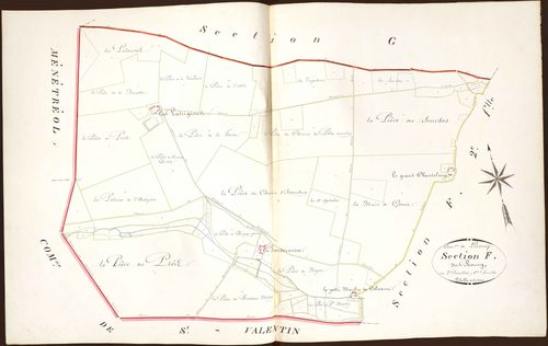 Lizeray - Section F1, dite du Bourg.