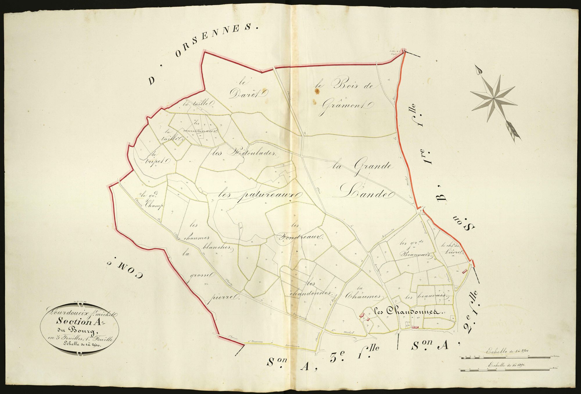 Lourdoueix-Saint-Michel - Section A1, dite du Bourg.