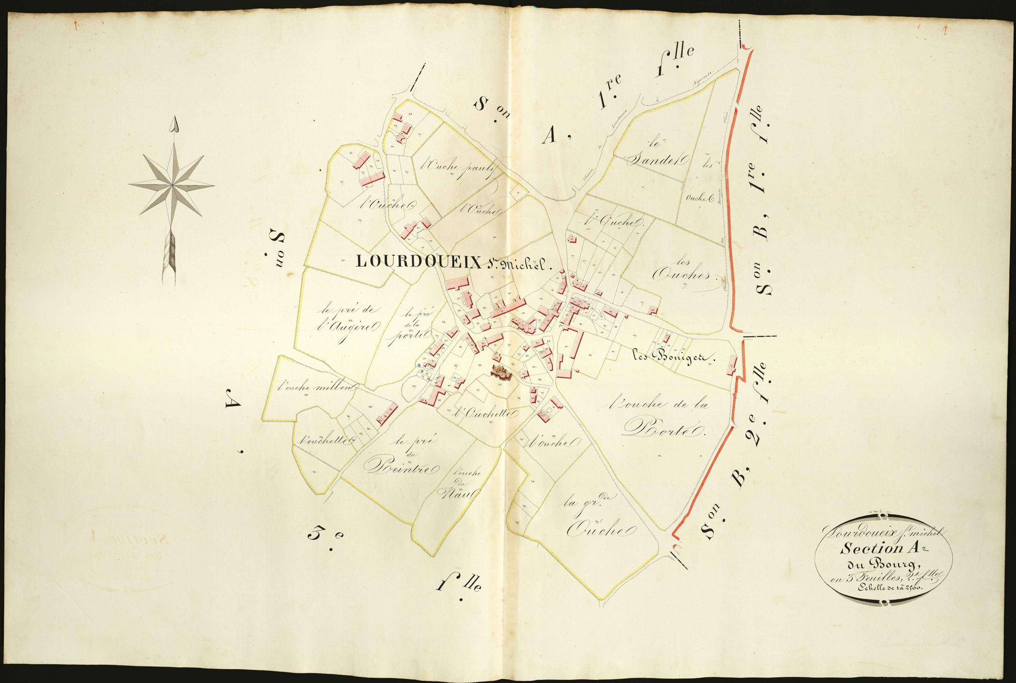 Lourdoueix-Saint-Michel - Section A2, dite du Bourg.