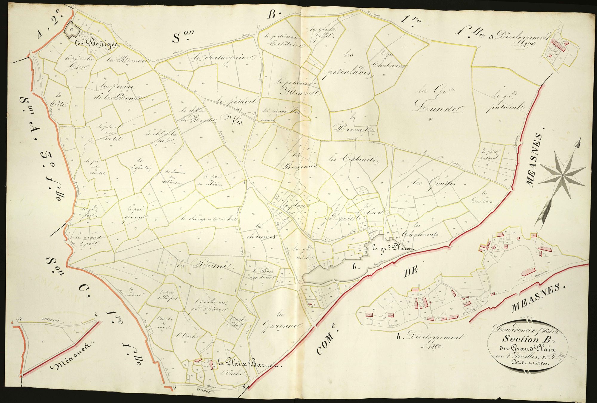 Lourdoueix-Saint-Michel - Section B2, dite du Grand Plaix.