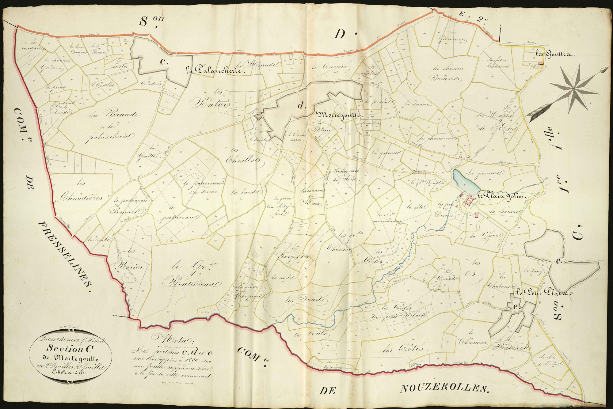 Lourdoueix-Saint-Michel - Section C2, dite de Mortegoutte.