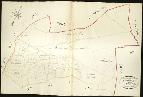 Lourdoueix-Saint-Michel - Section B1, dite du Grand Plaix.