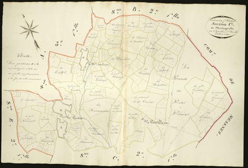 Lourdoueix-Saint-Michel - Section C1, dite de Mortegoutte.