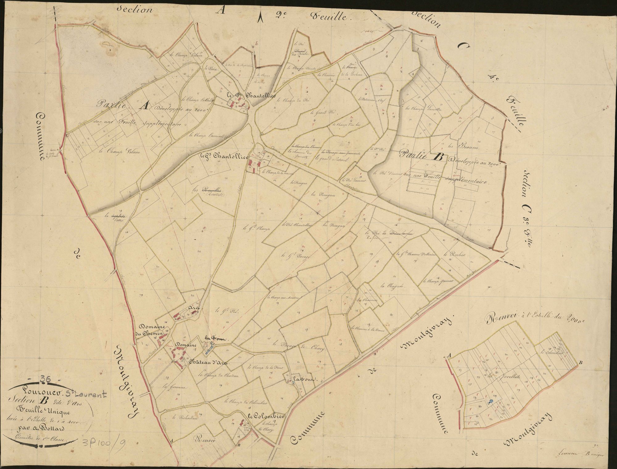 Lourouer-Saint-Laurent - Section B, dite d'Ars.