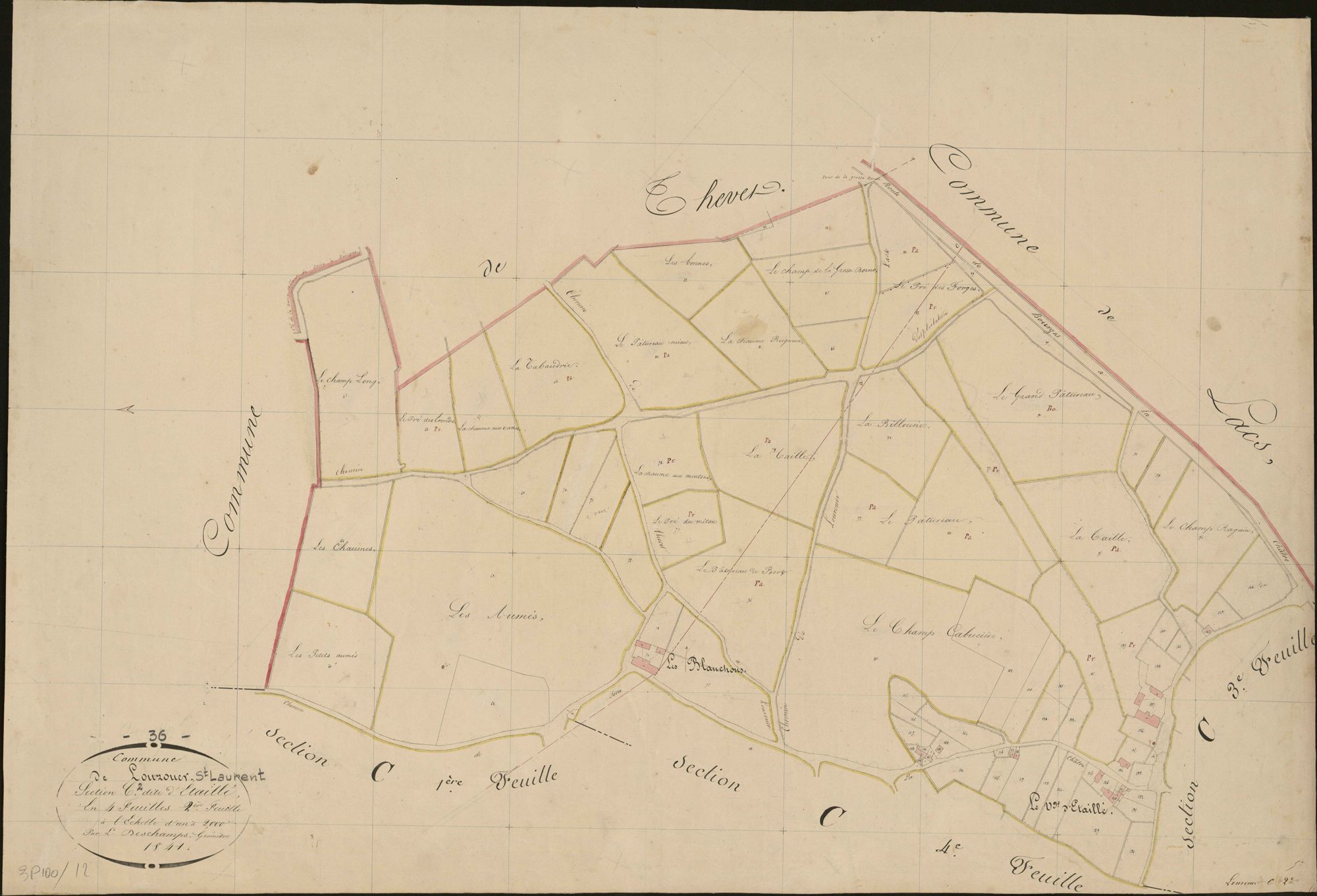 Lourouer-Saint-Laurent - Section C2, dite de L'Etaillé.