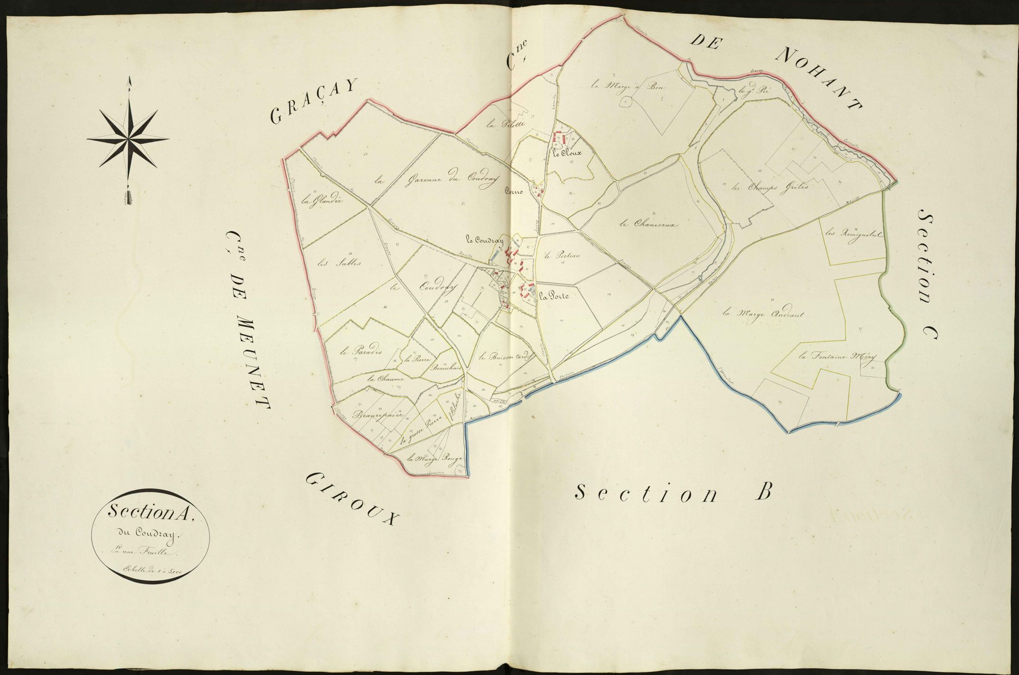 Luçay-le-Libre - Section A, dite du Coudray.