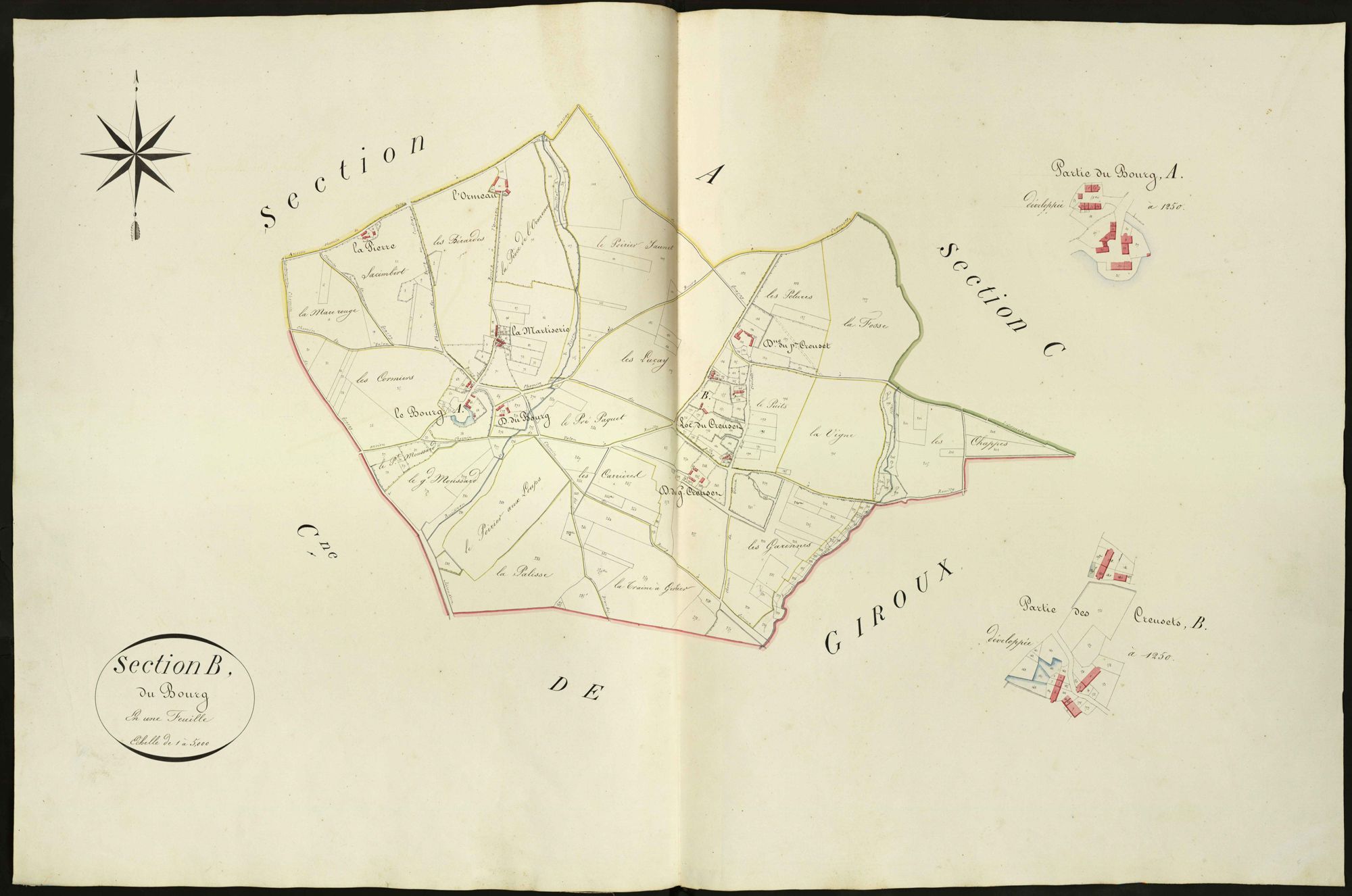 Luçay-le-Libre - Section B, dite du Bourg.