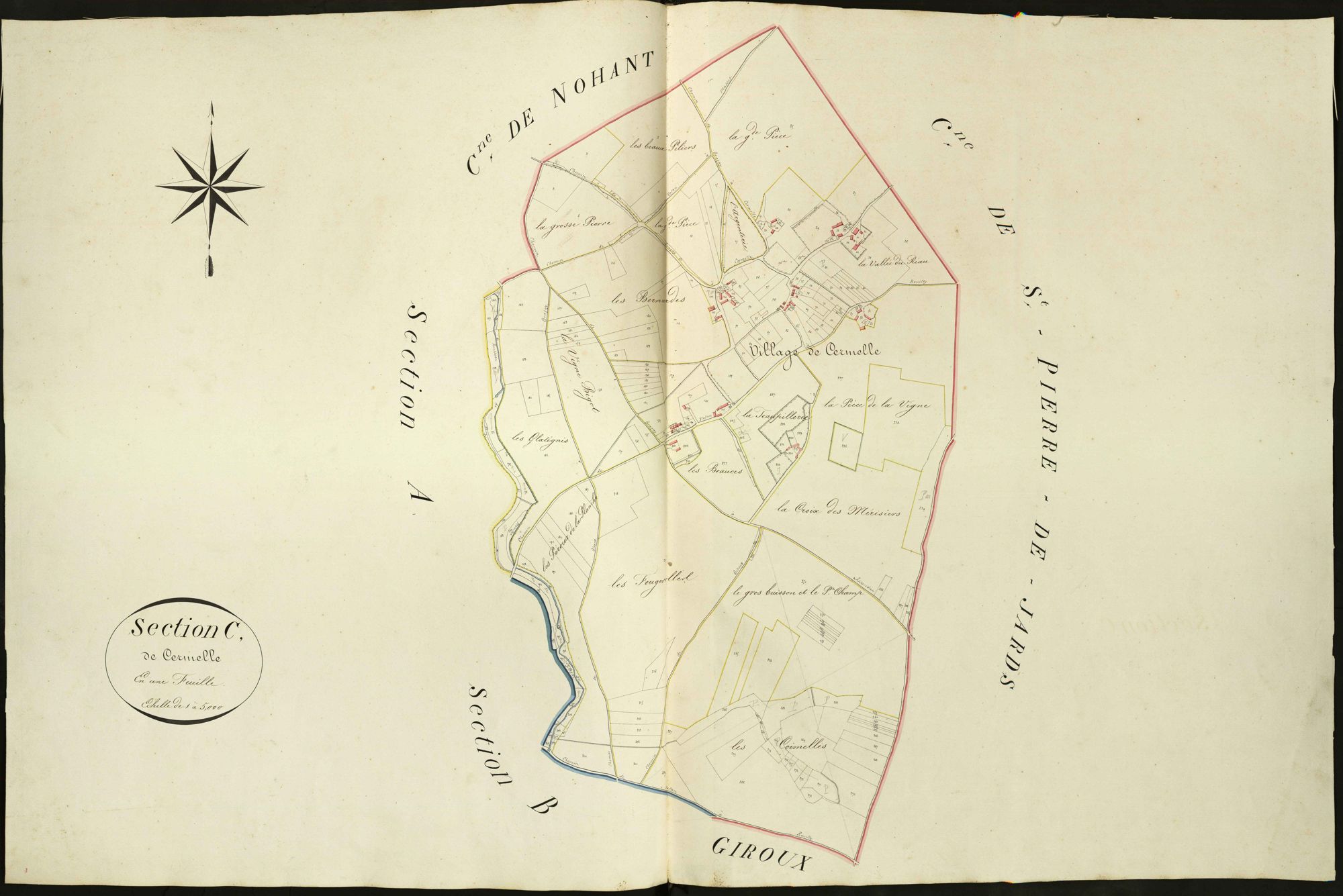 Luçay-le-Libre - Section C, dite de Cermelle.