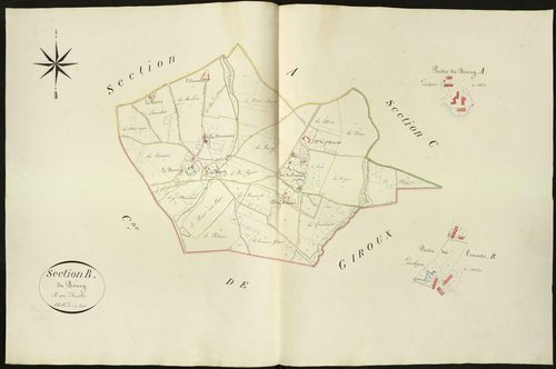 Luçay-le-Libre - Section B, dite du Bourg.