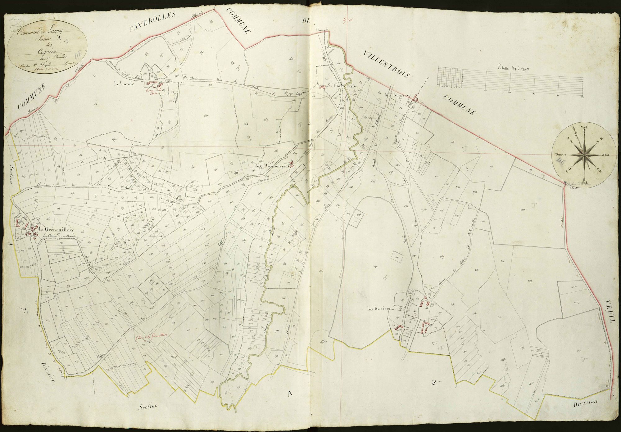 Luçay-le-Mâle - Section A1, dite des Cognées.