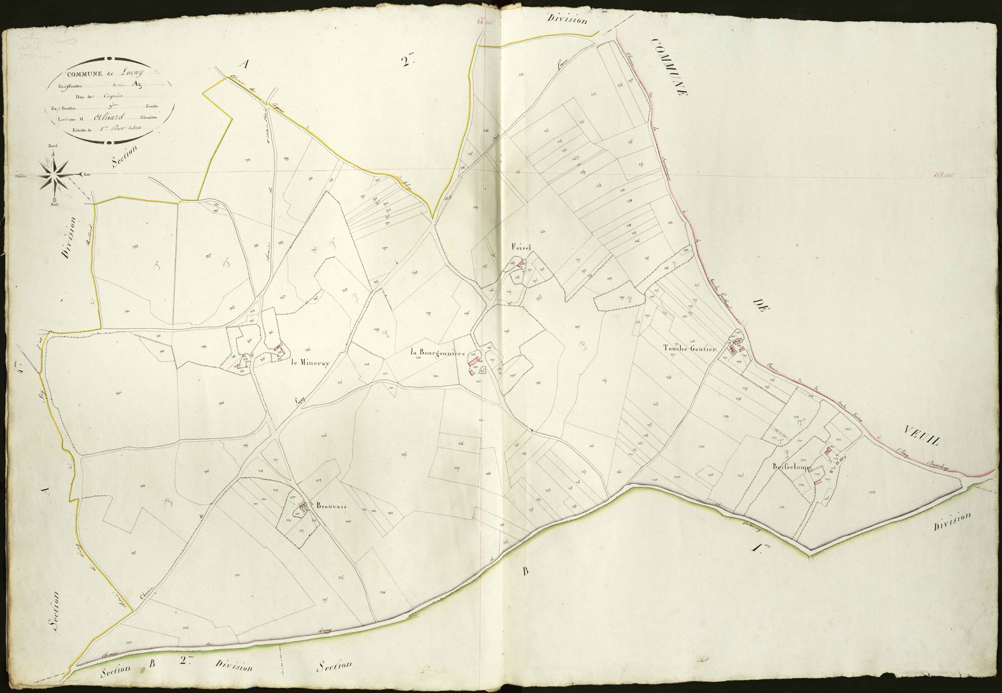 Luçay-le-Mâle - Section A3, dite des Cognées.