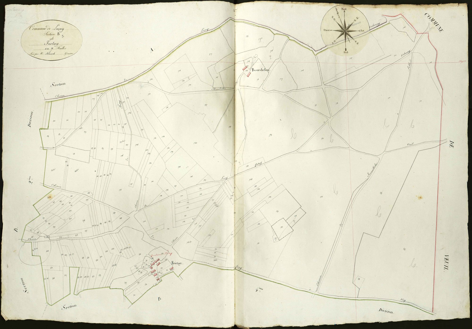 Luçay-le-Mâle - Section B1, dite de Fertay.