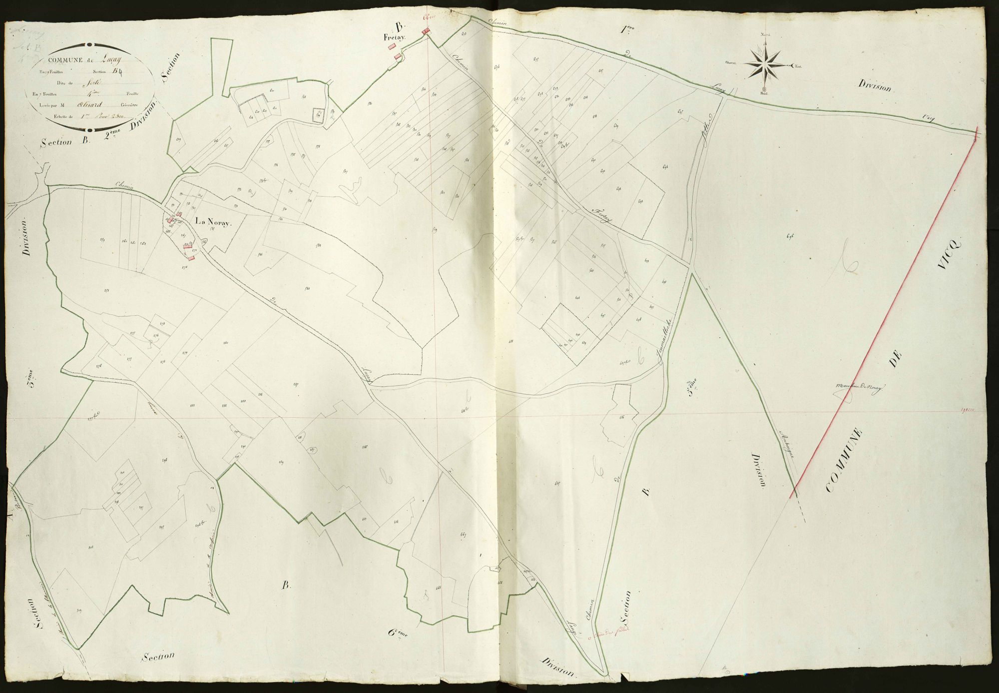 Luçay-le-Mâle - Section B4, dite de Fertay.