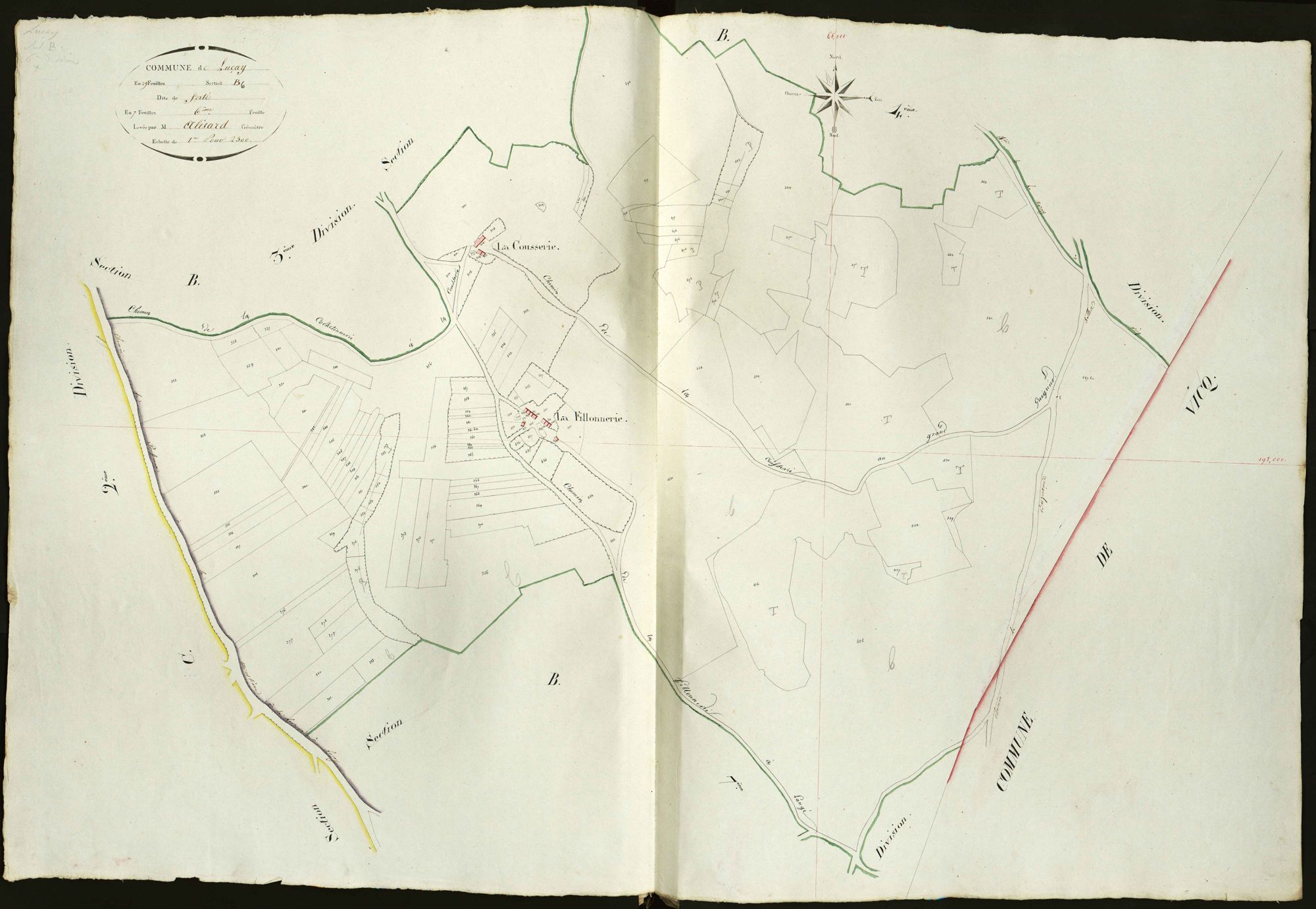 Luçay-le-Mâle - Section B6, dite de Fertay.