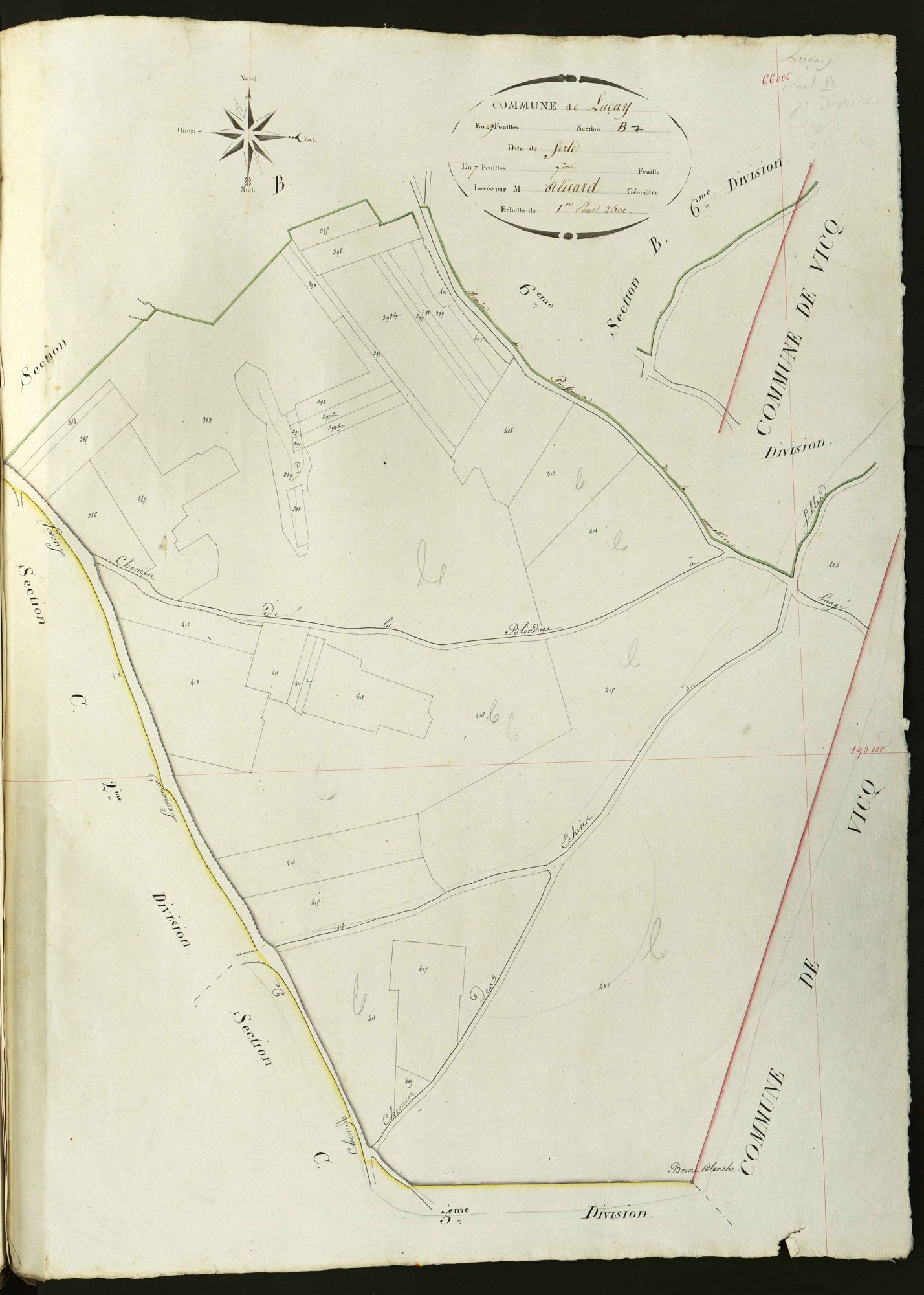 Luçay-le-Mâle - Section B7, dite de Fertay.