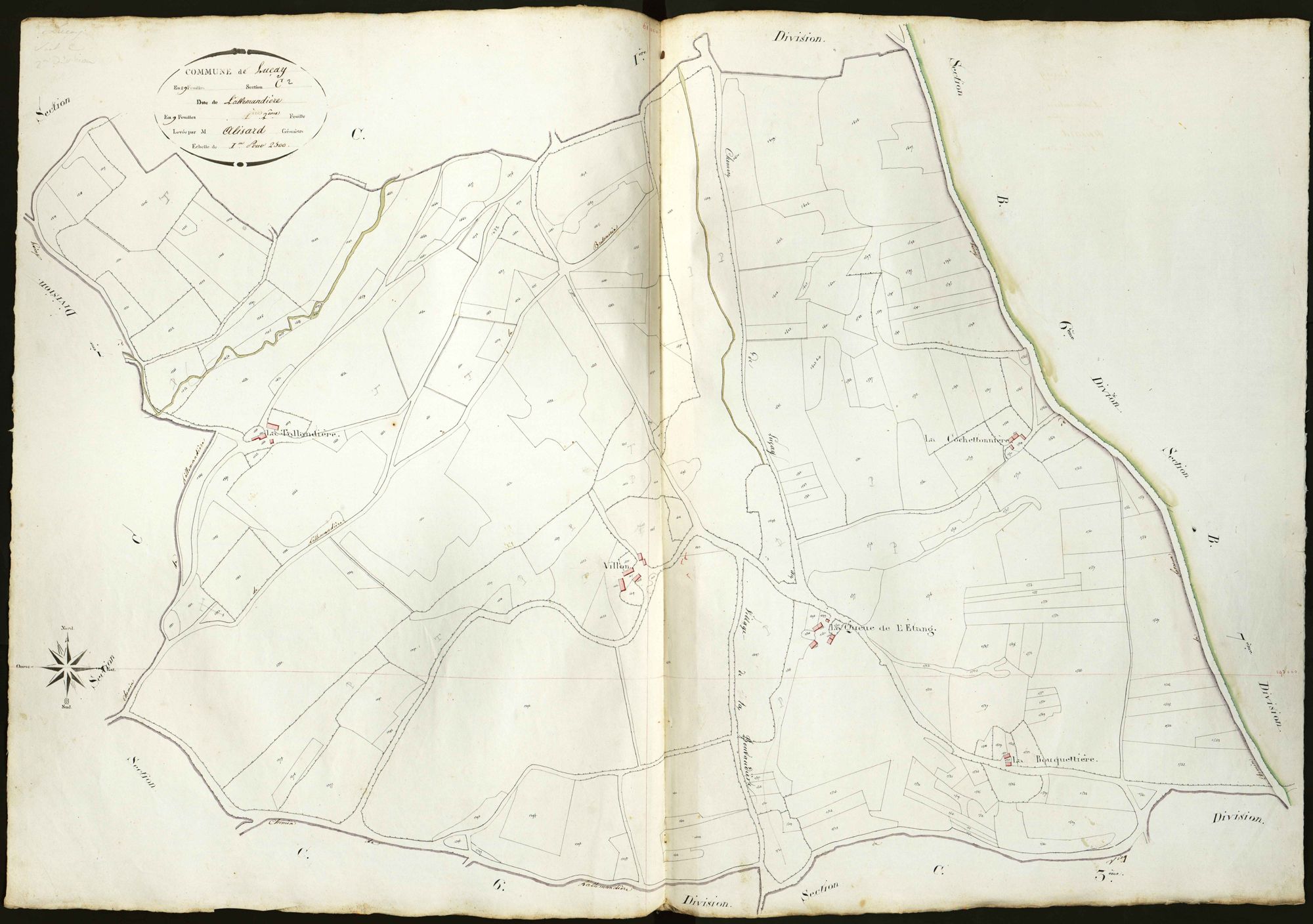 Luçay-le-Mâle - Section C2, dite de l'Allemandière.