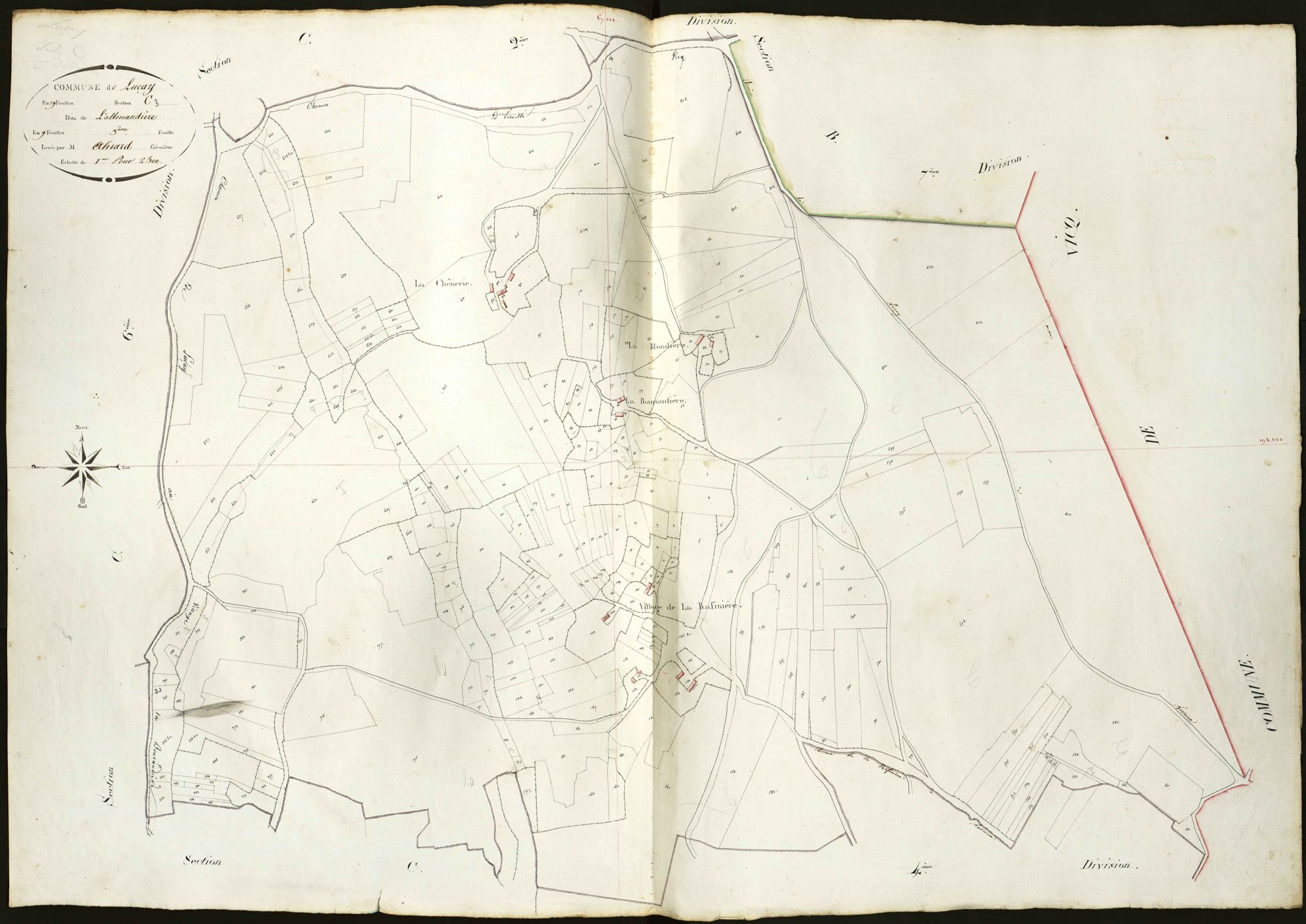 Luçay-le-Mâle - Section C3, dite de l'Allemandière.