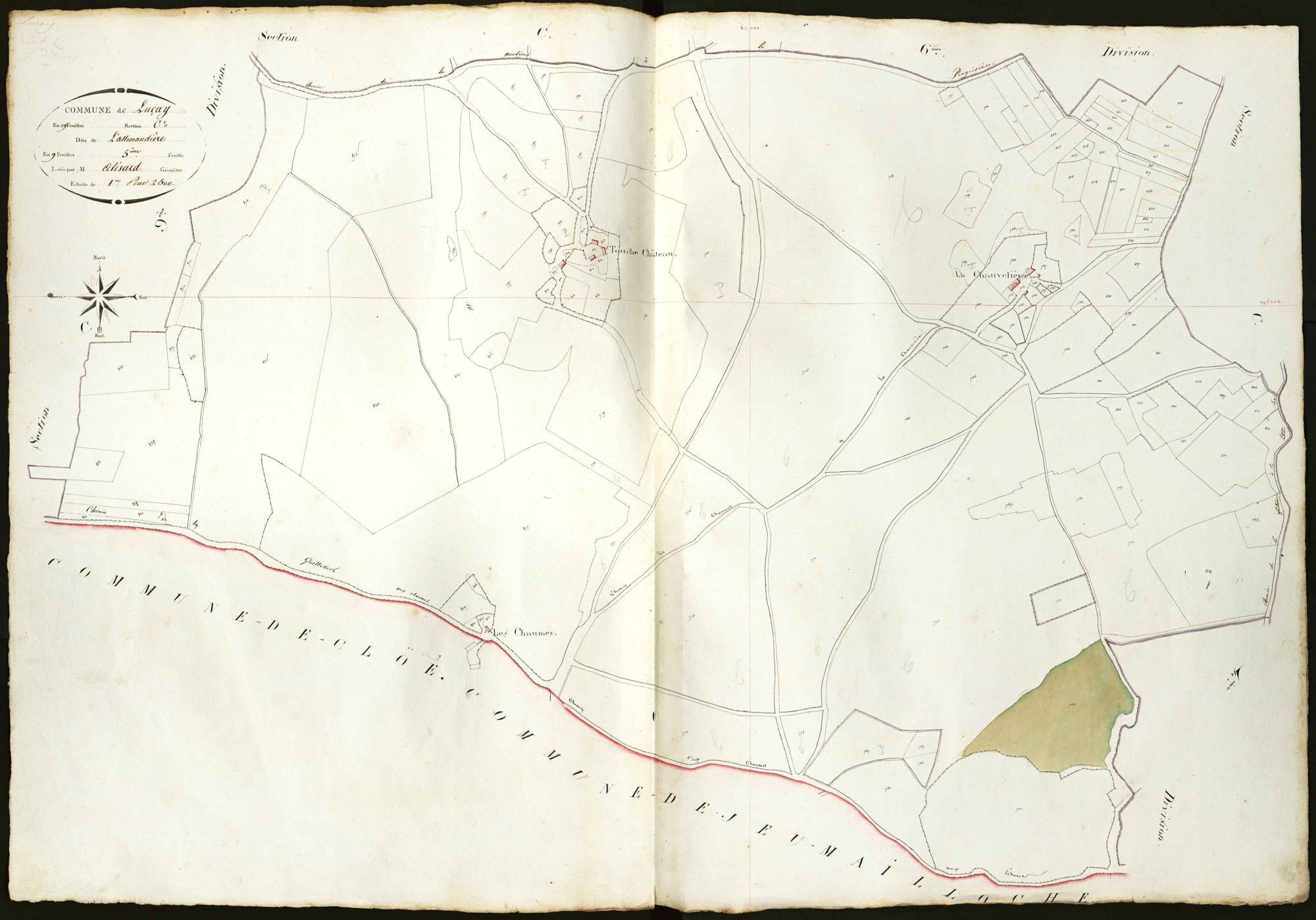 Luçay-le-Mâle - Section C5, dite de l'Allemandière.