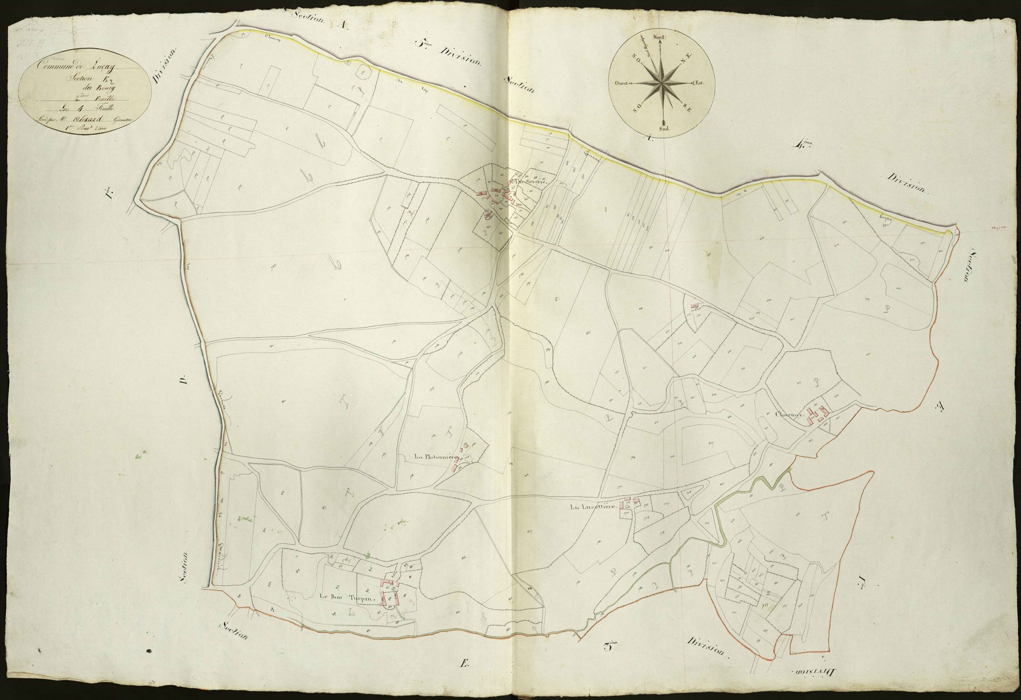 Luçay-le-Mâle - Section E2, dite du Bourg.