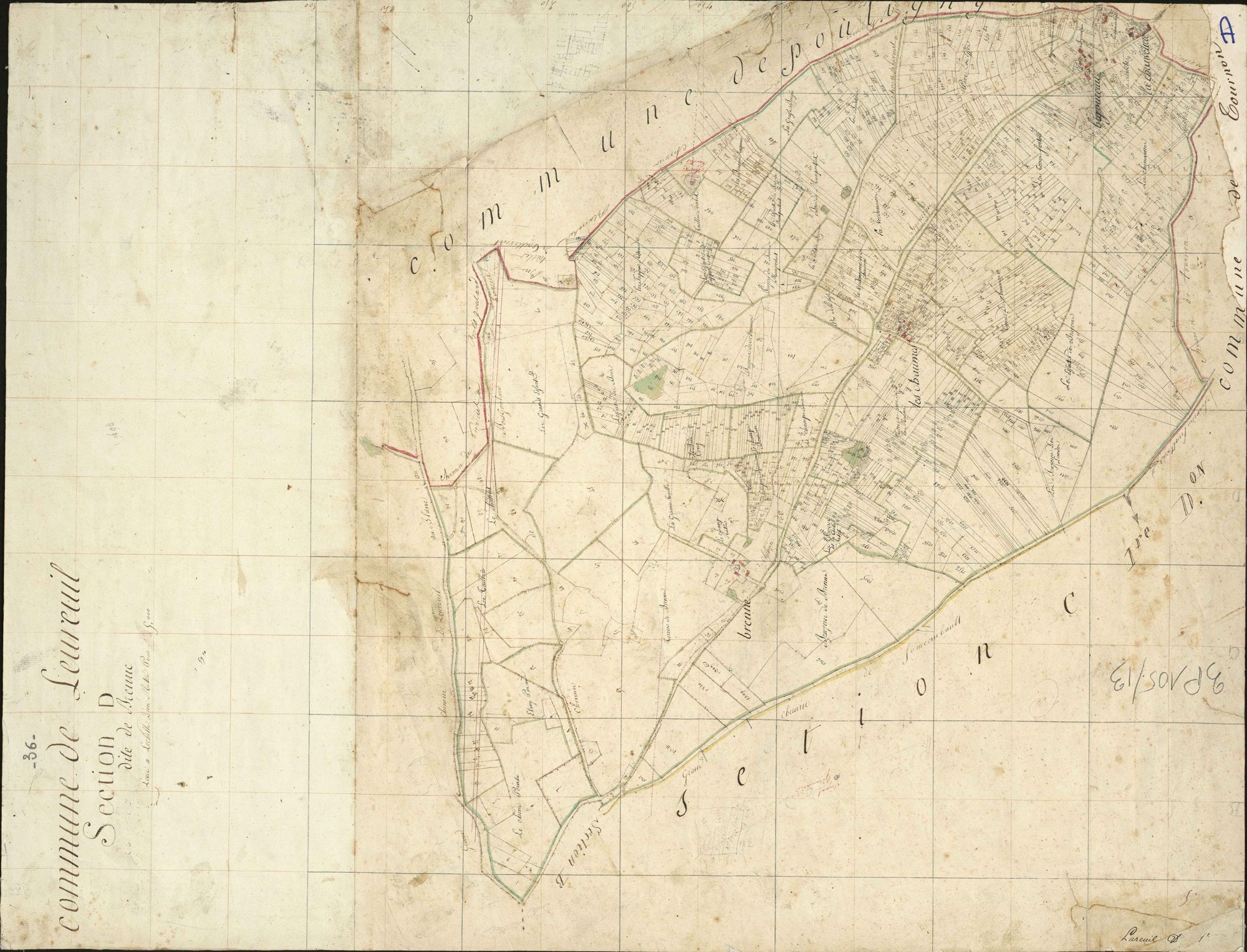Lureuil - Section D, dite de la Brenne.