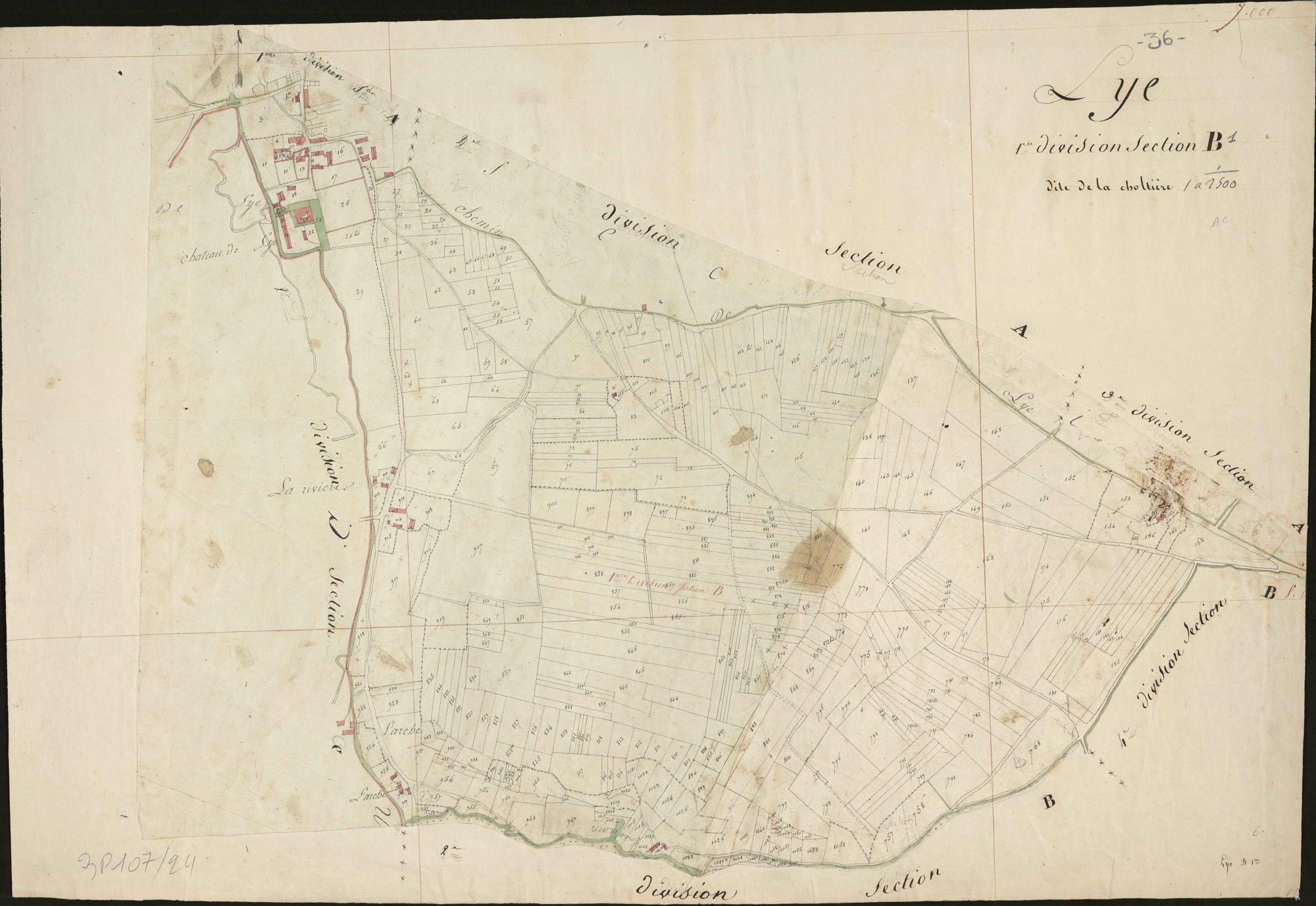 Lye - Section B1, dite de la Choltière.