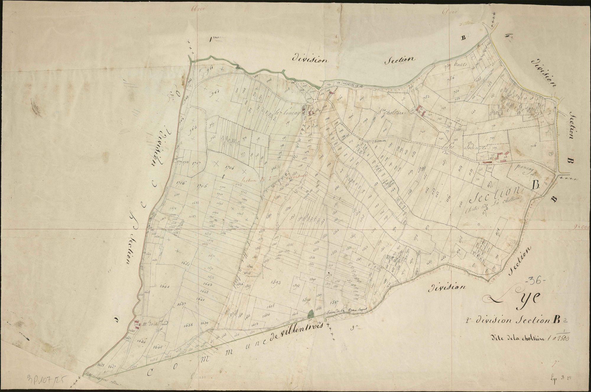 Lye - Section B2, dite de la Choltière.